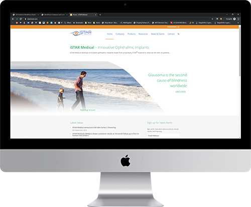 iSTAR Medical WordPress Website WordPress Freelancer and Contractor